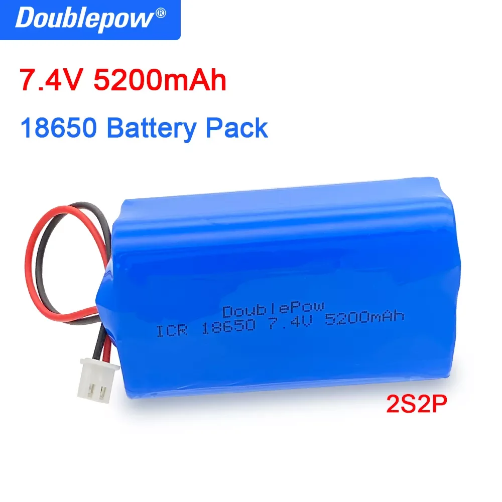 Doublepow 100% Original 18650 lithium battery 7.4v 5200mah rechargeable battery pack megaphone speaker protection board
Doublepow 100% Original 18650 lithium battery 7.4v 5200mah rechargeable battery pack megaphone speaker protection board