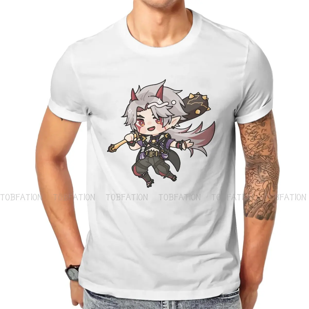 Genshin Impact Game 100% Cotton TShirts Itto Arataki Chibi Print Homme T Shirt Funny Clothing Size S-6XL
Genshin Impact Game 100% Cotton TShirts Itto Arataki Chibi Print Homme T Shirt Funny Clothing Size S-6XL