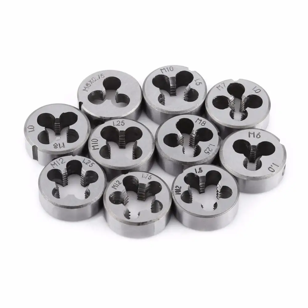 1PC Right Hand Thread Die M3 M4 M5 M6 M7 M8 M10 M12 M14 M16 M18 Metal Thread Tool Alloy Steel Metric Thread Tapping Repair Tool 
1PC Right Hand Thread Die M3 M4 M5 M6 M7 M8 M10 M12 M14 M16 M18 Metal Thread Tool Alloy Steel Metric Thread Tapping Repair Tool