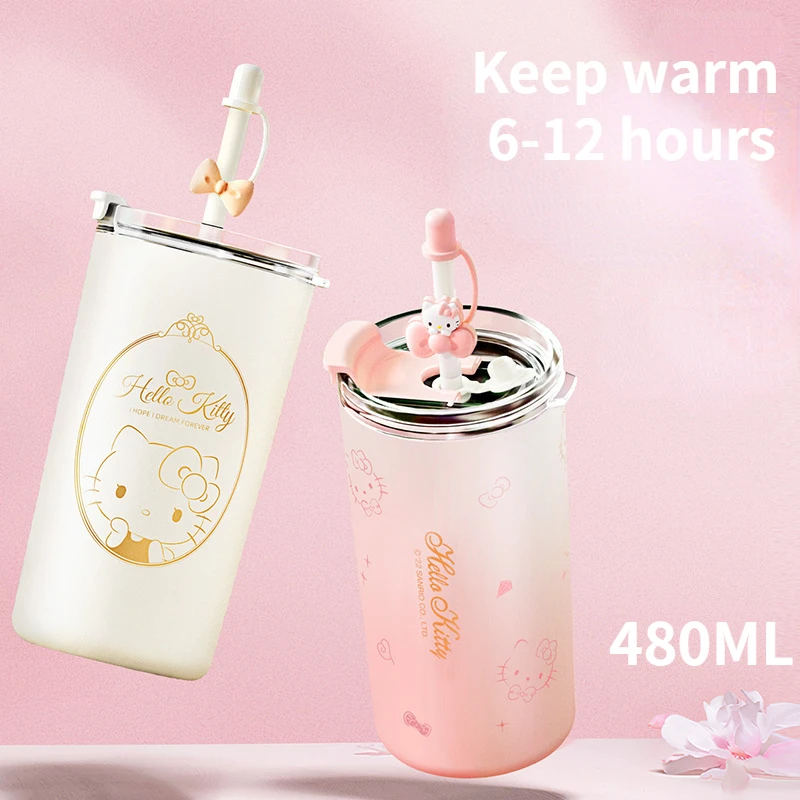 480ml Hello Kitty Kawaii Sanrio Series Anime Cartoon Cute Student Good Look Sippy Mug Japan Style Small Fresh Coffee Straw Cup
480ml Hello Kitty Kawaii Sanrio Series Anime Cartoon Cute Student Good Look Sippy Mug Japan Style Small Fresh Coffee Straw Cup