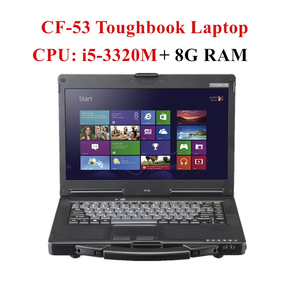 Used Panasonic Toughbook CF-53 CF53 CF 53 MK2 i5-3320M 8GB RAM 500GB HDD/512G SSD WIFI Rugged Laptop WIN10 For Xentry/ODIS/IDS
Used Panasonic Toughbook CF-53 CF53 CF 53 MK2 i5-3320M 8GB RAM 500GB HDD/512G SSD WIFI Rugged Laptop WIN10 For Xentry/ODIS/IDS