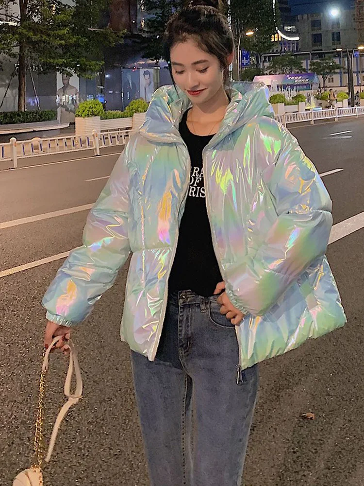 Sister Fara Winter Cotton Padded Jacket For Women Short Parka Hodded Puffer Jacket Women Glossy Waterproof Big Pocket Jackets
Sister Fara Winter Cotton Padded Jacket For Women Short Parka Hodded Puffer Jacket Women Glossy Waterproof Big Pocket Jackets