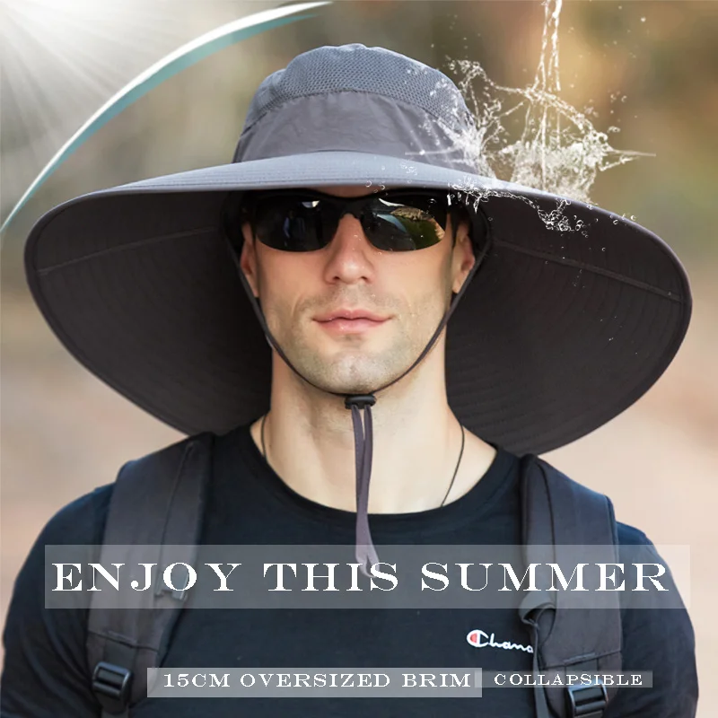K114 New 2021 Summer Hat Oversized Brim Panama Men's Fisherman Hat Waterproof Sun Hat Mountaineering Hat beach Western Hat
K114 New 2021 Summer Hat Oversized Brim Panama Men's Fisherman Hat Waterproof Sun Hat Mountaineering Hat beach Western Hat