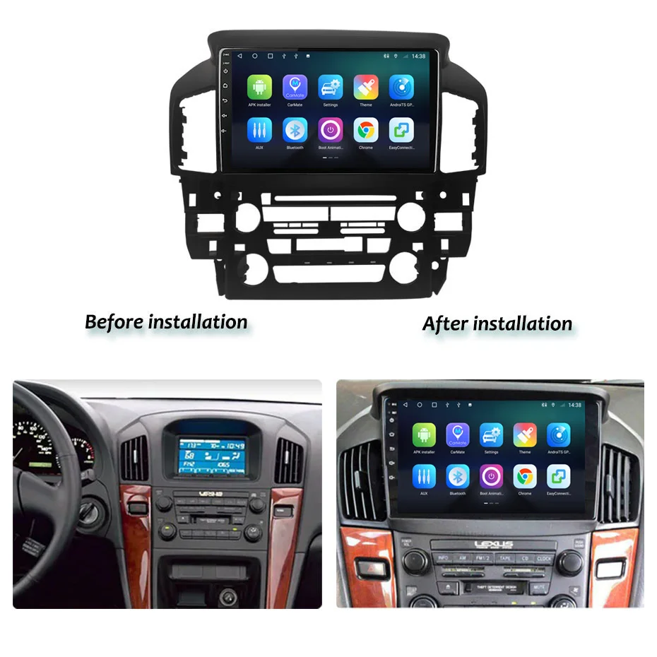 Автомобильный радиоприемник на Android для Lexus RX300 XU10 1997 1998 1999 2000 2001 2002 2003 мультимедийный GPS WIFI 9 дюймов Автомобильный видео плеер 2 Din 4G
Автомобильный радиоприемник на Android для Lexus RX300 XU10 1997 1998 1999 2000 2001 2002 2003 мультимедийный GPS WIFI 9 дюймов Автомобильный видео плеер 2 Din 4G
