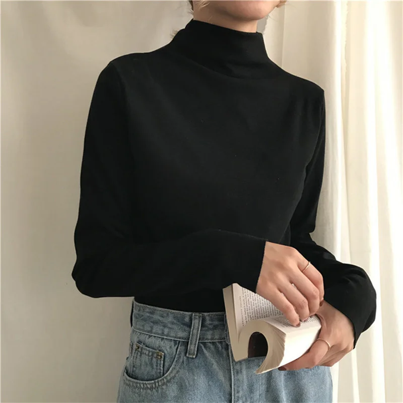 Yasuk Spring Autumn Winter Female Blouse Women's Solid Casual Simple Soft Pullover Turtleneck Warm Slim Knitted Velvet Sweater
Yasuk Spring Autumn Winter Female Blouse Women's Solid Casual Simple Soft Pullover Turtleneck Warm Slim Knitted Velvet Sweater