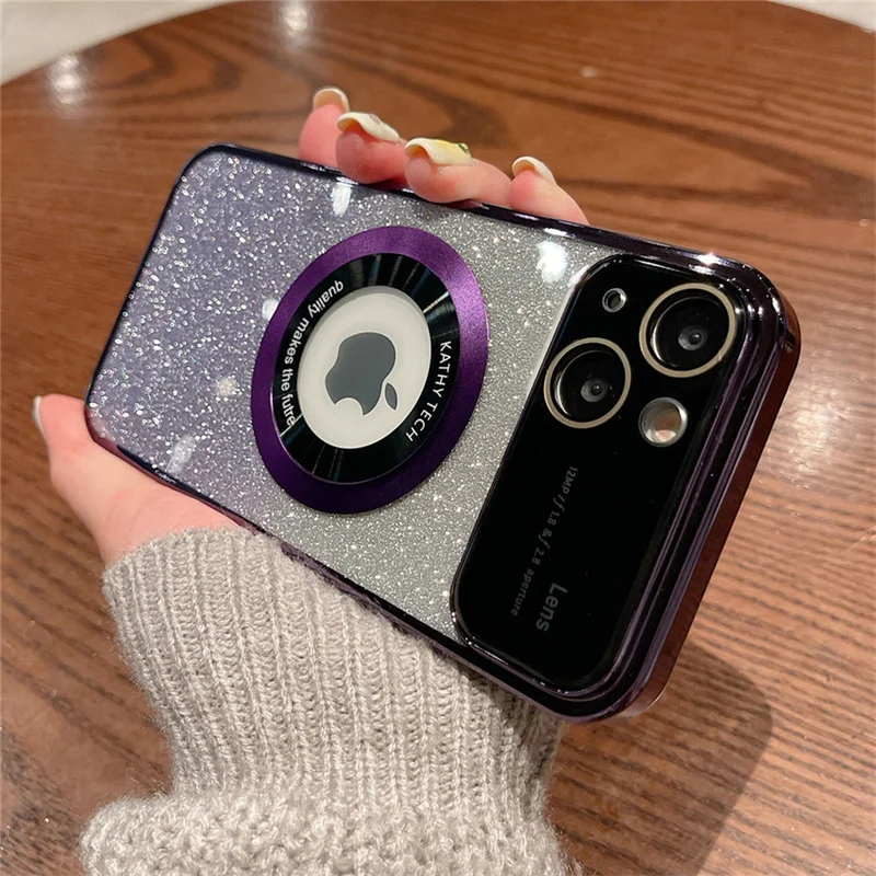 Блестящий порошковый Магнитный чехол для беспроводной зарядки для iPhone 14 13 12 11Pro Max Plus, стеклянный протектор для объектива, блестящий чехол
Блестящий порошковый Магнитный чехол для беспроводной зарядки для iPhone 14 13 12 11Pro Max Plus, стеклянный протектор для объектива, блестящий чехол