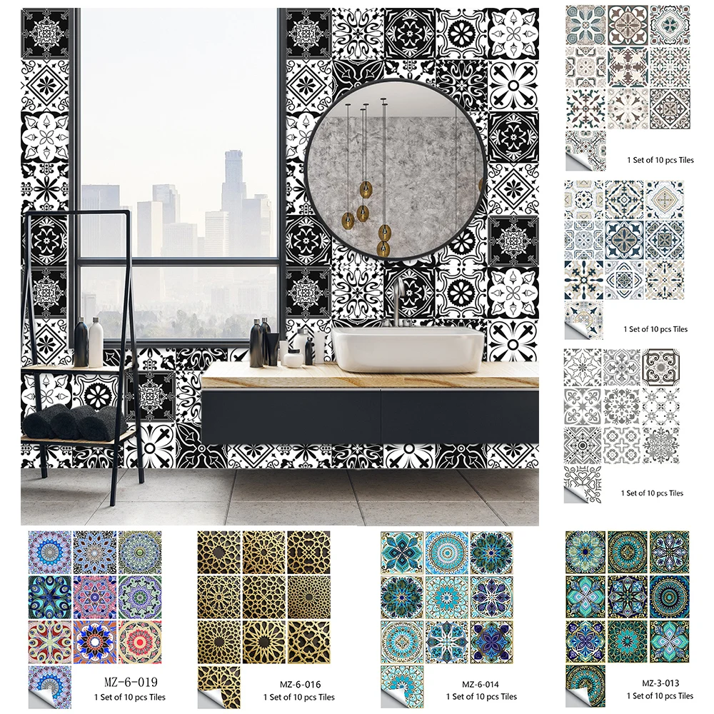 43 Style Matte Surface 10pcs Tile Wall Stickers Home Decor Transfers Covers Peel & Stick Wall Poster For Kitchen Table Wallpaper
43 Style Matte Surface 10pcs Tile Wall Stickers Home Decor Transfers Covers Peel & Stick Wall Poster For Kitchen Table Wallpaper