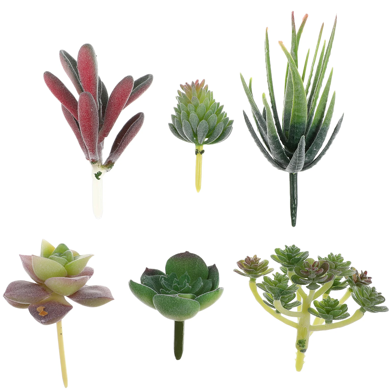 6 Pcs Simulated Succulents Artificial Twig Plastic Flowers Arrangement Green Leaf DIY Pvc Decoration Plants Outdoors
6 Pcs Simulated Succulents Artificial Twig Plastic Flowers Arrangement Green Leaf DIY Pvc Decoration Plants Outdoors