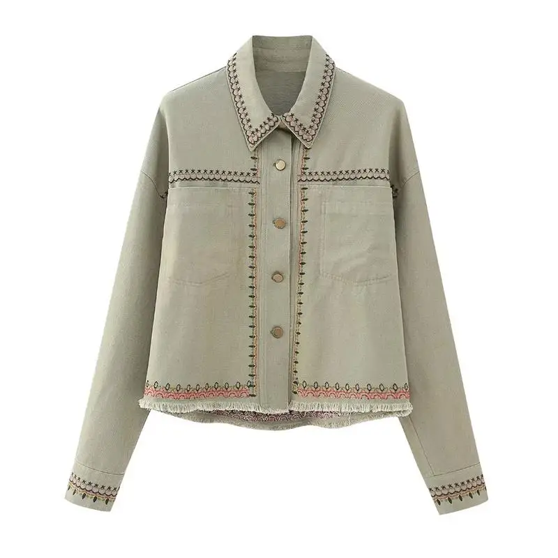 Jacket Women's 2023 New Shirts Coat Autumn Chic Embroidery Elegant Loose Street Outerwear Casual Fashion Youth Joker Warm Coat
Jacket Women's 2023 New Shirts Coat Autumn Chic Embroidery Elegant Loose Street Outerwear Casual Fashion Youth Joker Warm Coat