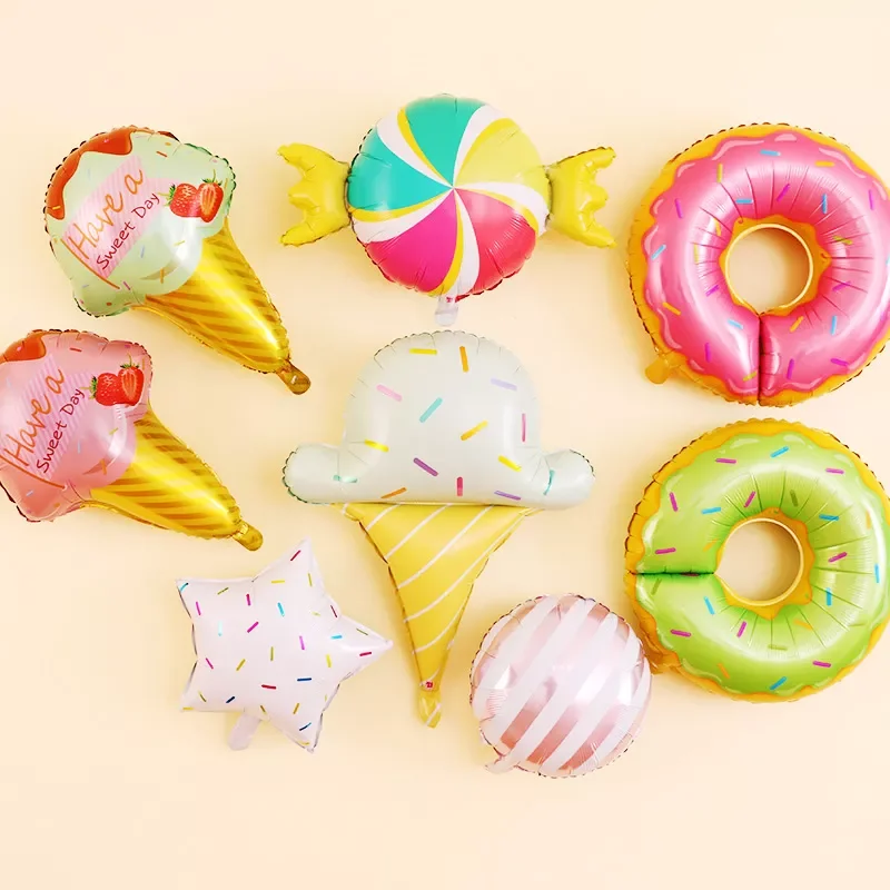 Sweet Donut Ice Cream Cake Foil Balloons LOVE Helium Balloon Baby Shower Birthday Party Decoration Kids Toy Digital Figure Globo
Sweet Donut Ice Cream Cake Foil Balloons LOVE Helium Balloon Baby Shower Birthday Party Decoration Kids Toy Digital Figure Globo