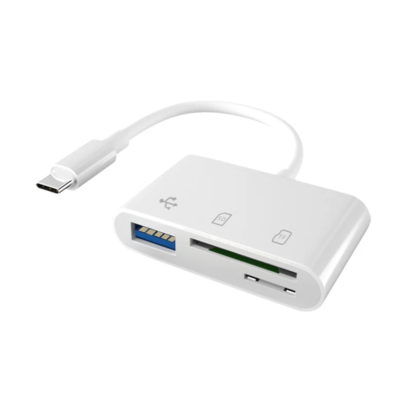 50Pcs/lot USB Type C Card Reader OTG Adapter Micro USB SD/TF Card Reader For Macbook Data Transfer Cable U Disk Reader
50Pcs/lot USB Type C Card Reader OTG Adapter Micro USB SD/TF Card Reader For Macbook Data Transfer Cable U Disk Reader