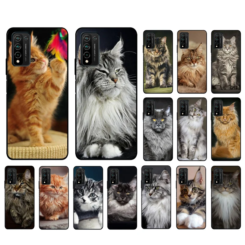 

pet maine coon cat Phone Case for Huawei Honor 50 10X Lite 20 7A 7C 8X 9X Pro 9A 8A 8S 9S 10i 20S 20lite 7X 10 lite