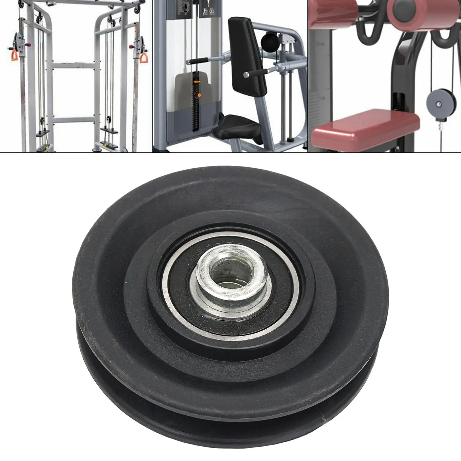 Nylon Bearing Pulley Wheel 3.5inch Replace for Gym Equipment Part Cable Machine Garage Door Accessory
Nylon Bearing Pulley Wheel 3.5inch Replace for Gym Equipment Part Cable Machine Garage Door Accessory