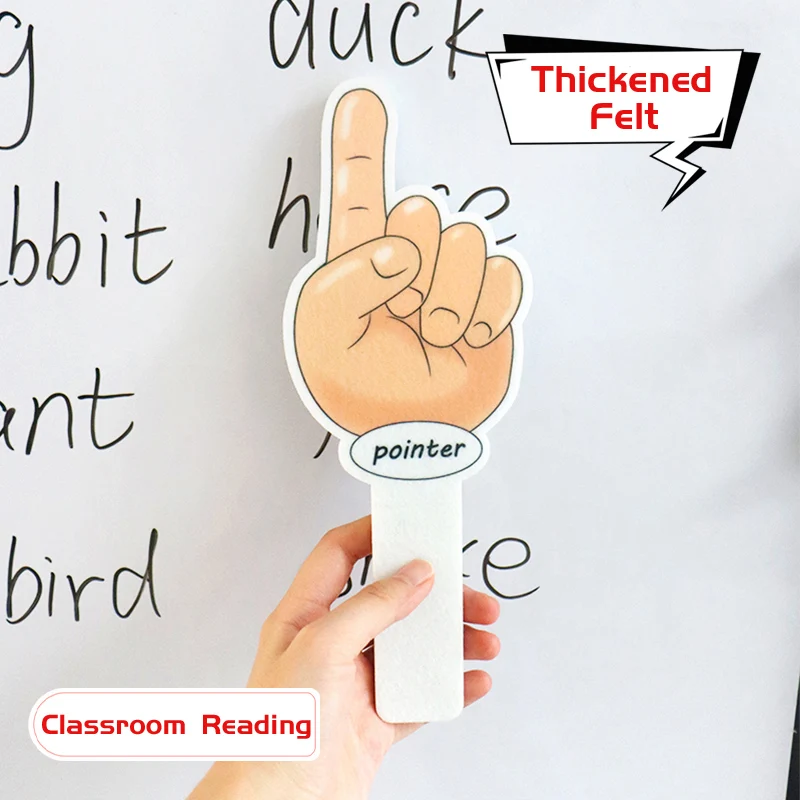 245mm Felt Finger Pointer Reading Montessori Teaching Aids Early Education Educational Toys Preschool Tools Bendable Sticks
245mm Felt Finger Pointer Reading Montessori Teaching Aids Early Education Educational Toys Preschool Tools Bendable Sticks