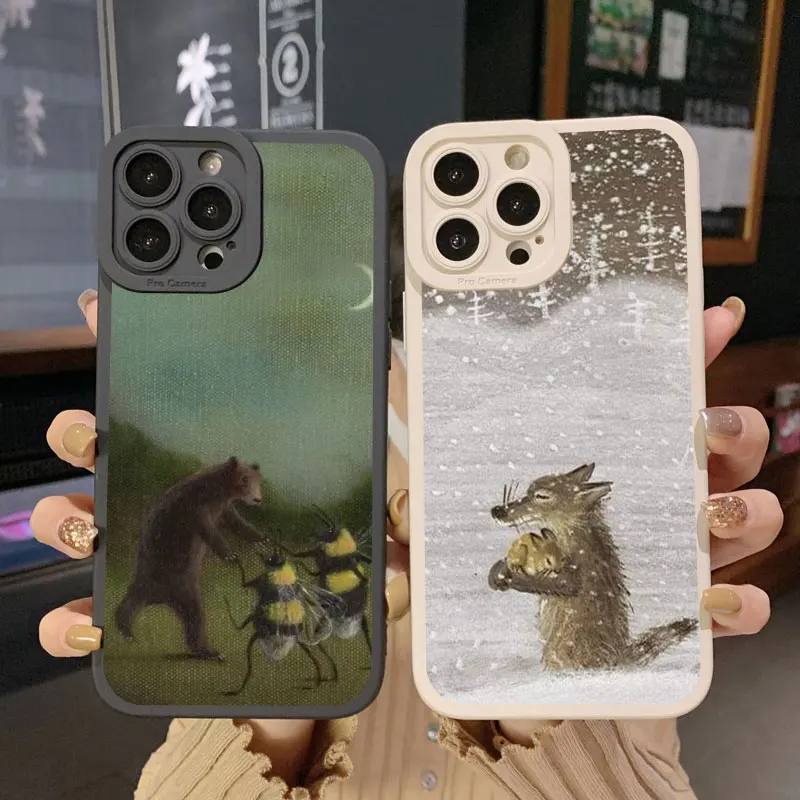 Cartoon Animal Cat Scenery Phone Case For iphone X XR XS 11 12 14 13 Pro Max 7 8 14 Plus SE2020 Autumn Night Soft Silicone Cover
Cartoon Animal Cat Scenery Phone Case For iphone X XR XS 11 12 14 13 Pro Max 7 8 14 Plus SE2020 Autumn Night Soft Silicone Cover