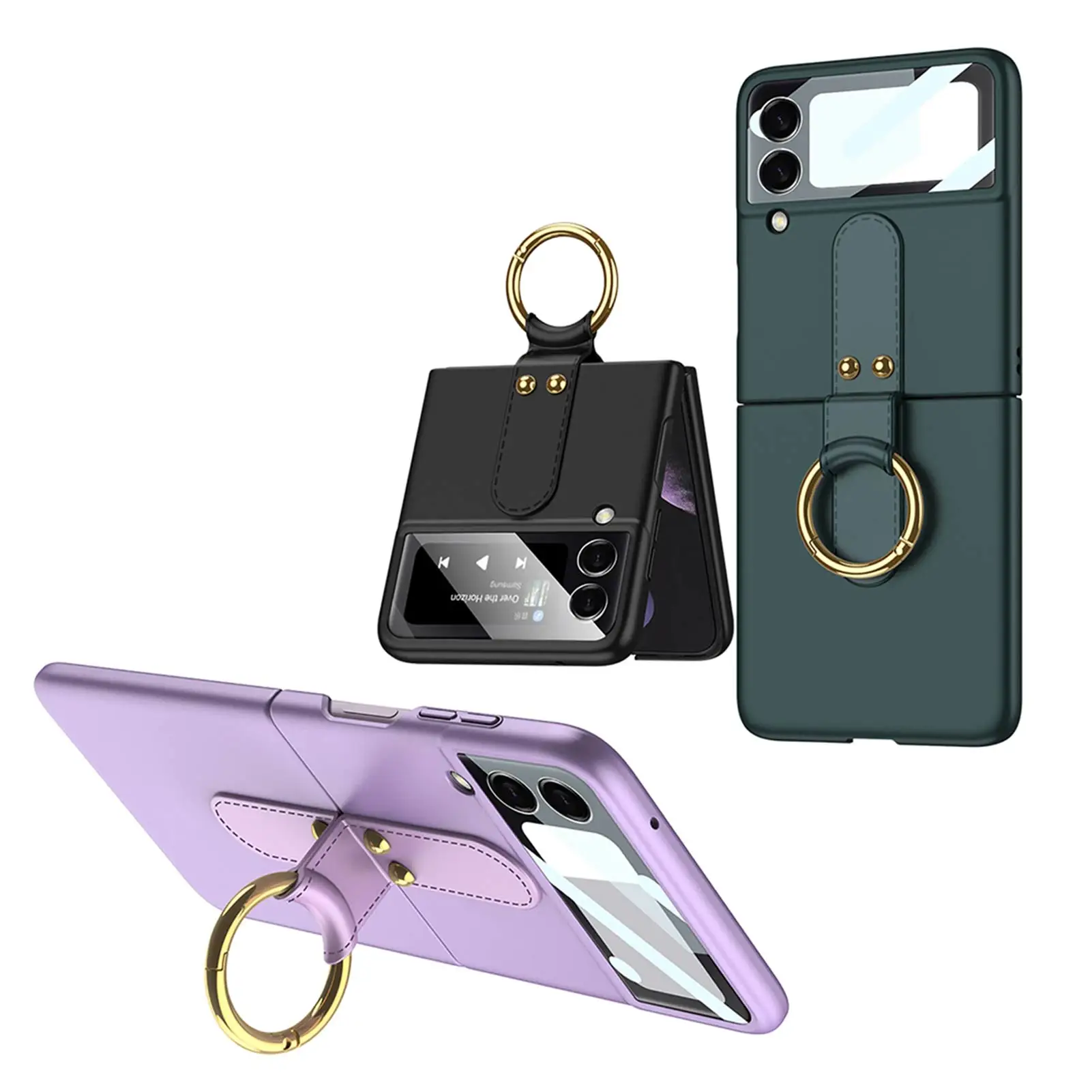 ForSamsung Galaxy Z-Flip 3 Case Flip Cell Phone Case Lightweight Protective Cover With Ring Stand Flip Cover For Galaxy Z-Flip3
ForSamsung Galaxy Z-Flip 3 Case Flip Cell Phone Case Lightweight Protective Cover With Ring Stand Flip Cover For Galaxy Z-Flip3