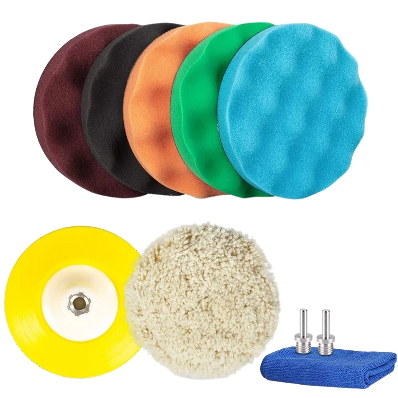 10PCS 6 Inch Car Polishing Pads Kit (5 Foam & 1Wool Grip Pads&1Polisher Grip Backing Plate& M14 Drill Adapter)
10PCS 6 Inch Car Polishing Pads Kit (5 Foam & 1Wool Grip Pads&1Polisher Grip Backing Plate& M14 Drill Adapter)
