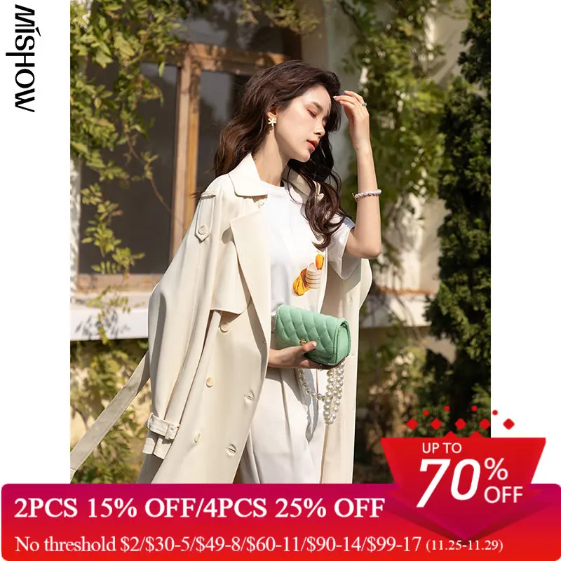MISHOW 2022 Spring Trench For Women Solid X-long Elegant Streetwear Outdoor Overcoat Female Fashion Jackets MXB11W0287
MISHOW 2022 Spring Trench For Women Solid X-long Elegant Streetwear Outdoor Overcoat Female Fashion Jackets MXB11W0287