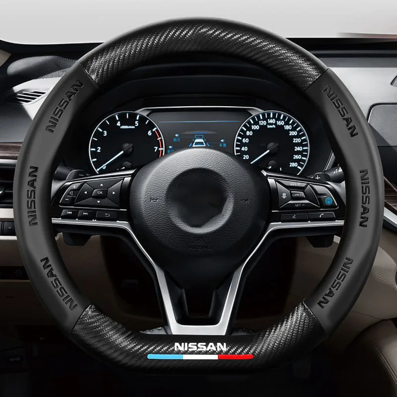 Car Steering Wheel Cover Suitable For Nissan ALTIMA JUKE LEAF MICRA NOTE PULSAR QASHQAI j11 SENTRA SYLPHY TEANA X-TRAIL t32 t31
Car Steering Wheel Cover Suitable For Nissan ALTIMA JUKE LEAF MICRA NOTE PULSAR QASHQAI j11 SENTRA SYLPHY TEANA X-TRAIL t32 t31