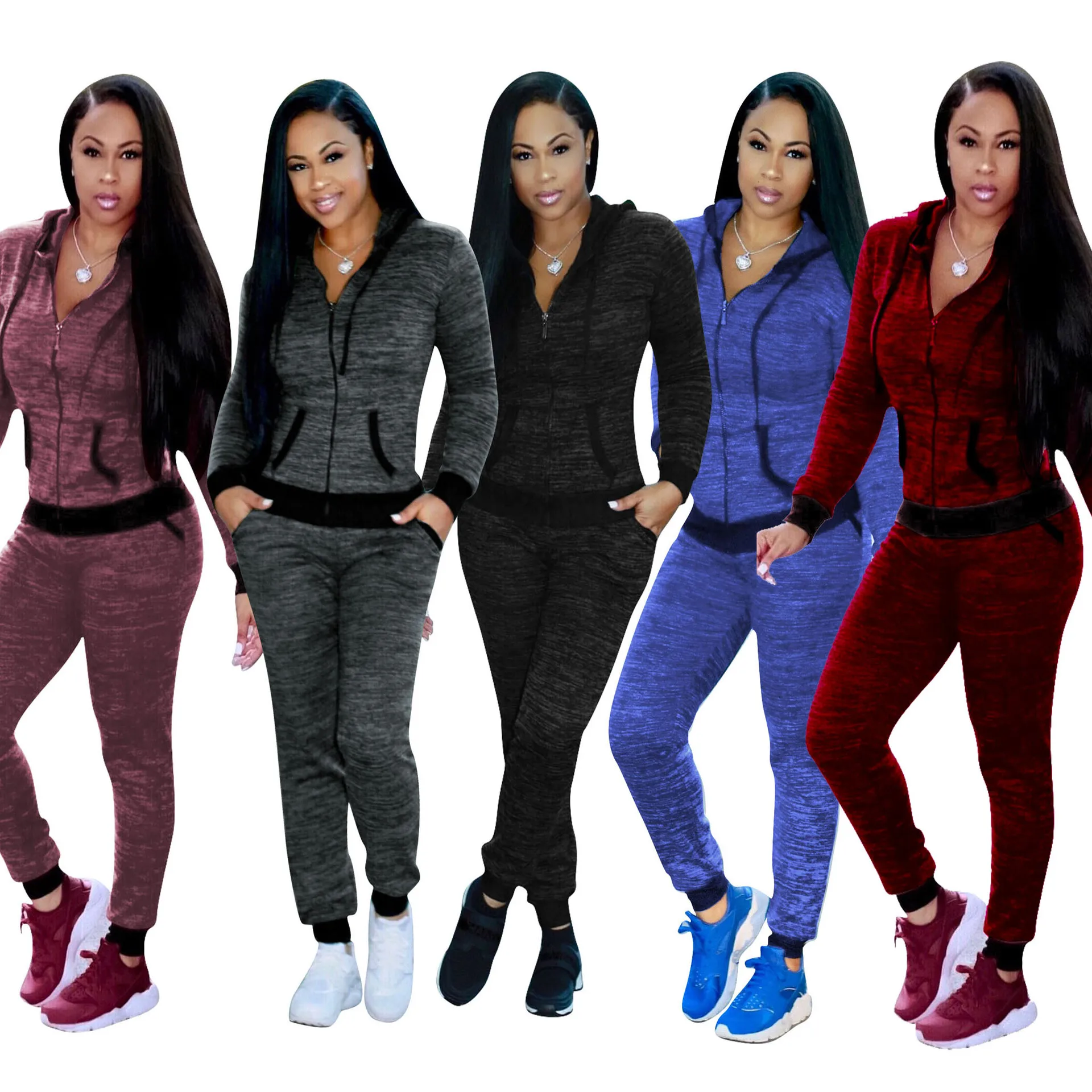Wholesale Women Clothes Collection 2022 Womens Autumn Zip-up Jacket Long Sleeve Trousers Tracksuit Women Two Piece Set Nightclub
Wholesale Women Clothes Collection 2022 Womens Autumn Zip-up Jacket Long Sleeve Trousers Tracksuit Women Two Piece Set Nightclub