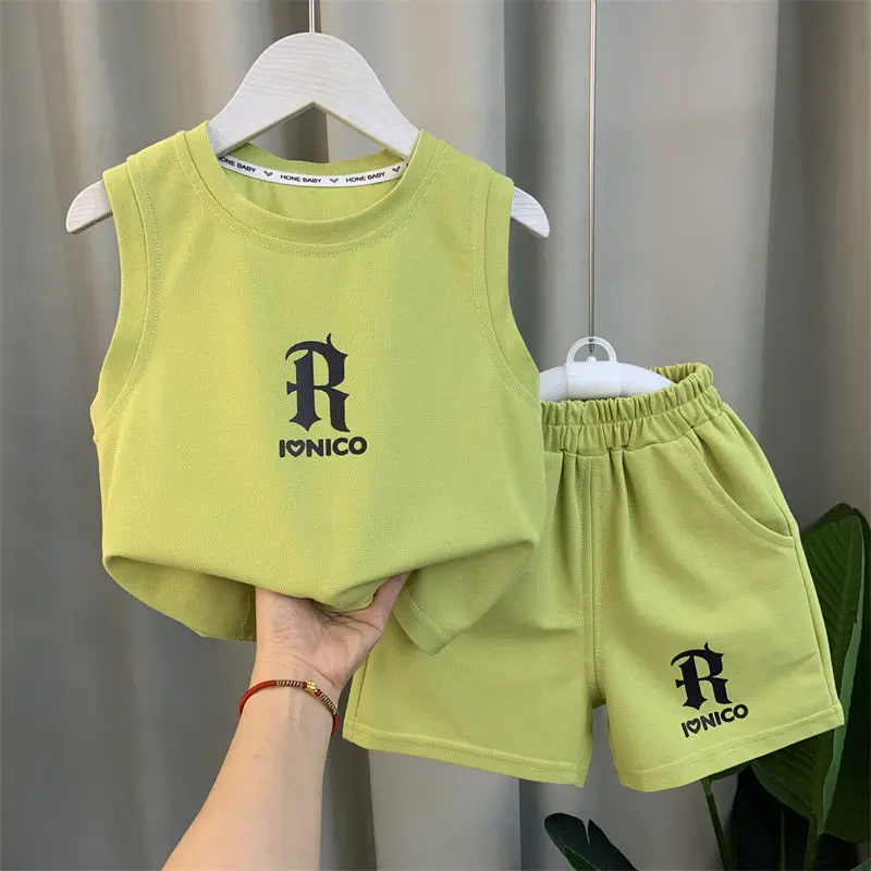 Summer Boy Baby Thin Teens Casual Waistcoats Suit Girl Infant Solid Boys Cotton Tops + Shorts Outfits Simple Sleeveless Vest Set
Summer Boy Baby Thin Teens Casual Waistcoats Suit Girl Infant Solid Boys Cotton Tops + Shorts Outfits Simple Sleeveless Vest Set