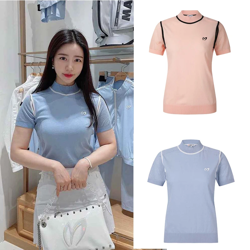 Golf Clothing Women's Summer Korean Solid Round Neck Short Sleeve Elastic Slim Fit T-Shirt Top Casual Versatile T-shirt Apparel
Golf Clothing Women's Summer Korean Solid Round Neck Short Sleeve Elastic Slim Fit T-Shirt Top Casual Versatile T-shirt Apparel