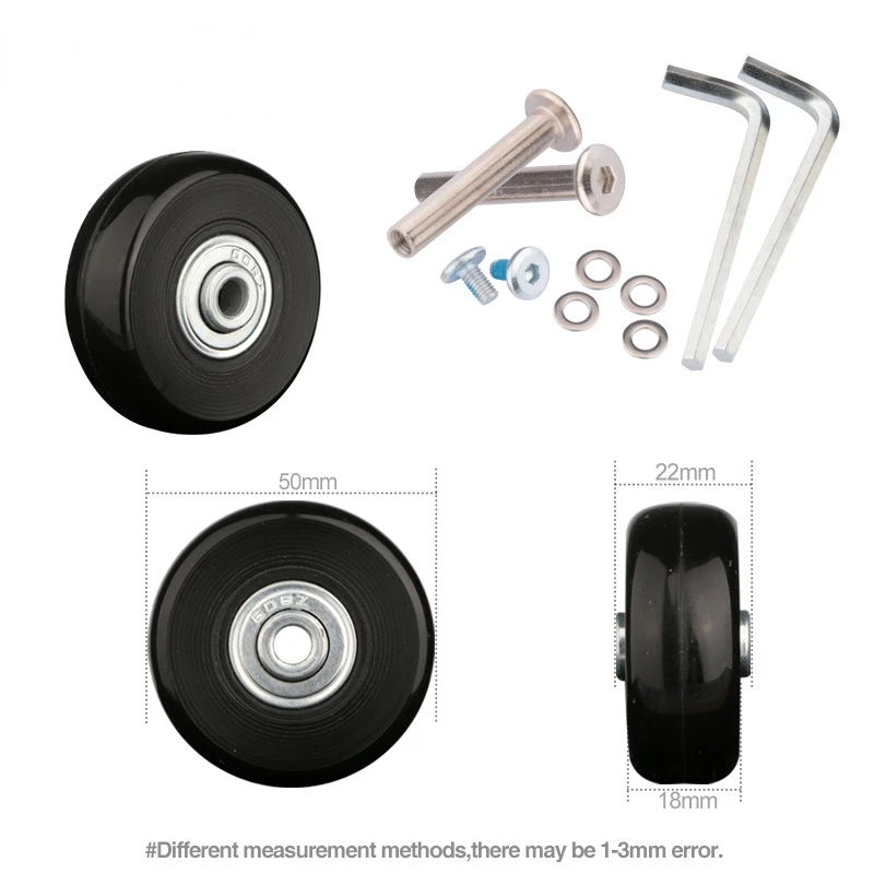 Luggage Accessories Single Wheel Wheels PU 50*22mm High Quality Replacement Luggage Universal Wheel Password Box Silent Casters
Luggage Accessories Single Wheel Wheels PU 50*22mm High Quality Replacement Luggage Universal Wheel Password Box Silent Casters