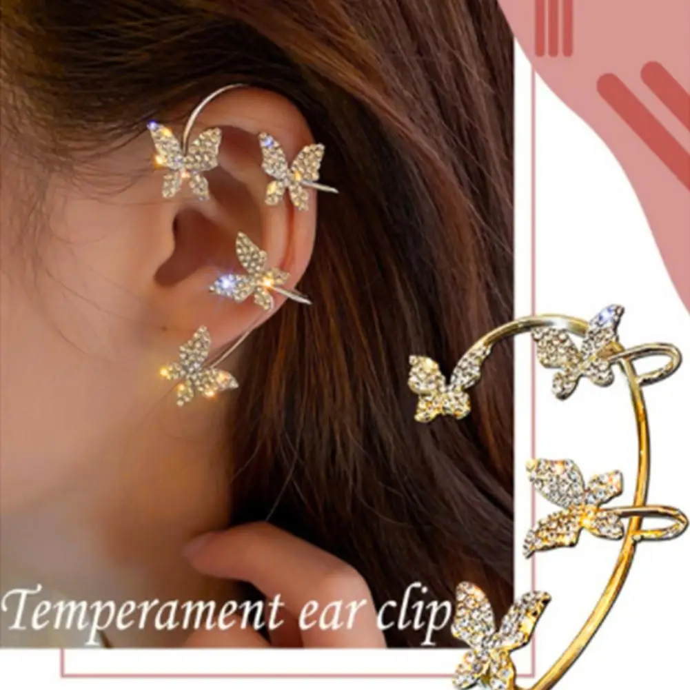 1 Pair Trendy Ear Cuff Stable Lady Ear Clip Stainless Fine Workmanship Ear Cuff Earrings Portable
1 Pair Trendy Ear Cuff Stable Lady Ear Clip Stainless Fine Workmanship Ear Cuff Earrings Portable