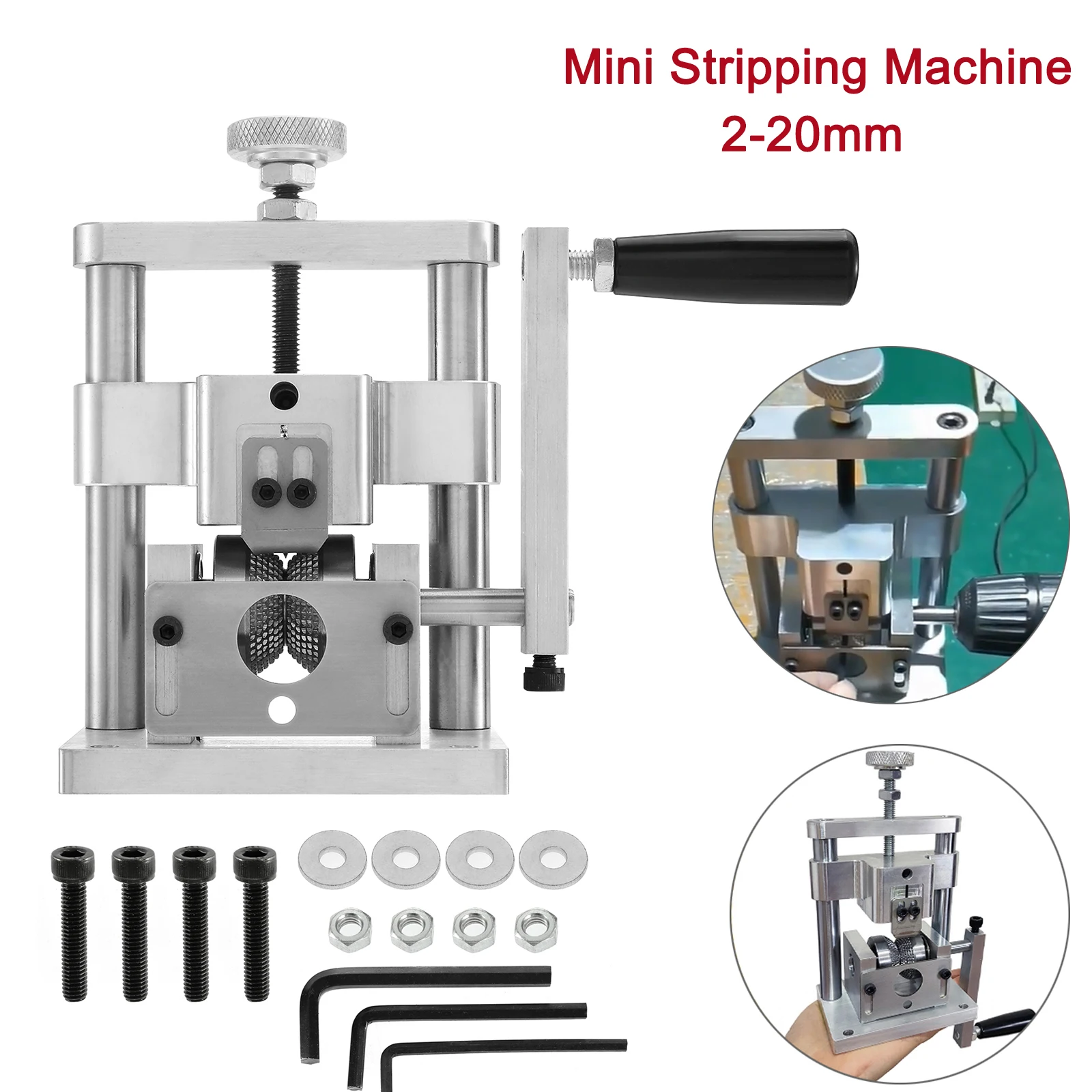 

Wire edm Stripper Machine Wire Puller Peeling Automatic Hand Crank Manual Scrap Copper Cable Stripping diy Mini Recycling Tool