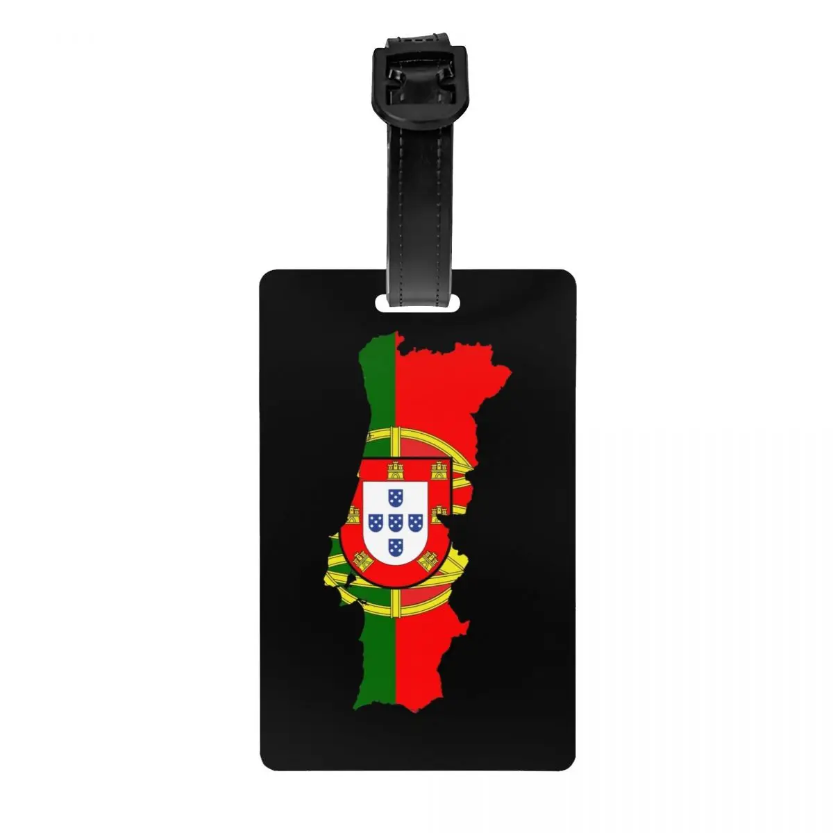 

Пользовательский флаг Португалии, карта, бирка для багажа, защита конфиденциальности, багажные бирки Португальской Республики, этикетки для дорожных сумок, чемоданов