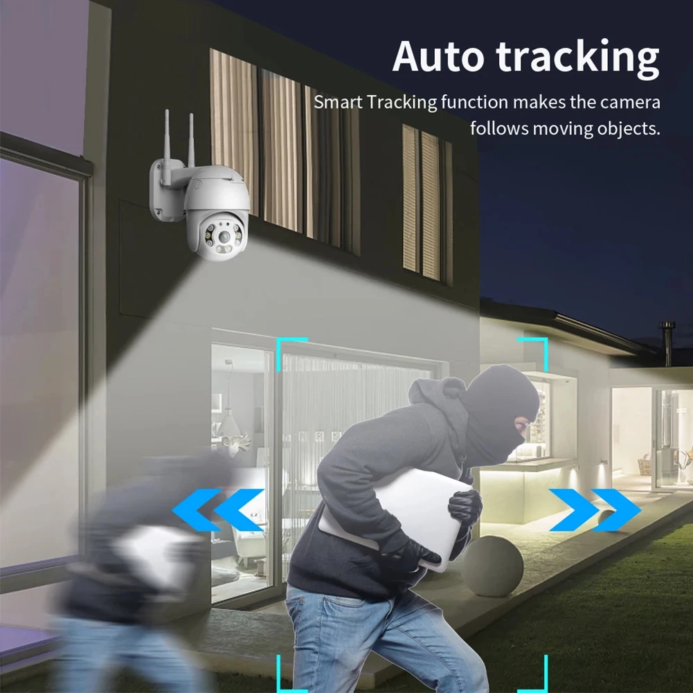 1080P 2MP 8LED Surveillance Camera Two-way Audio 2.4G WiFi Security Camera Full Color Night Vision Waterproof for Indoor Outdoor
1080P 2MP 8LED Surveillance Camera Two-way Audio 2.4G WiFi Security Camera Full Color Night Vision Waterproof for Indoor Outdoor