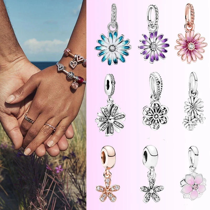 2022 Hot Sale 925 Sterling Silver Charm New Glitter Spinning Daisy Pendant for Pandora Women Bracelets and Necklaces DIY Jewelry
2022 Hot Sale 925 Sterling Silver Charm New Glitter Spinning Daisy Pendant for Pandora Women Bracelets and Necklaces DIY Jewelry
