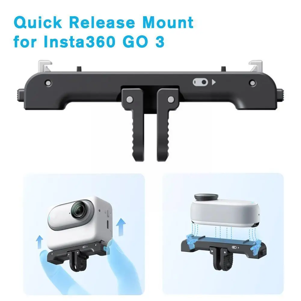 

Магнитное быстросъемное крепление для Insta360 Go 3, аксессуары для спортивной камеры, винтовой порт 1/4 дюйма, интерфейс с двумя захватами, быстросъемный Ad W0i8