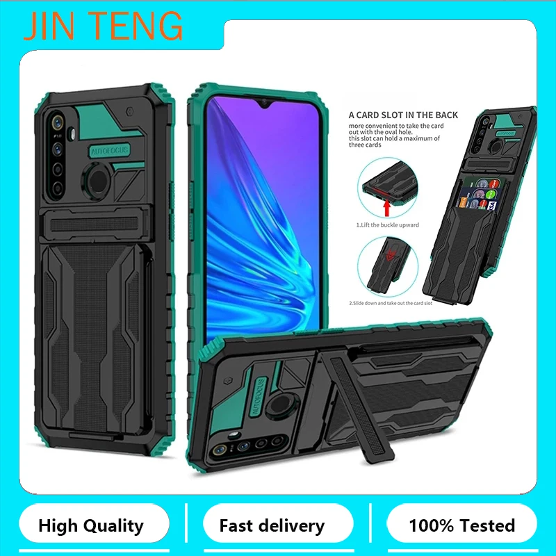 Hybrid Armor Card Slot Shockproof Phone Case For OPPO Realme C3 C11 C12 C15 C17 C20 C21 C21Y C25 A74 
Hybrid Armor Card Slot Shockproof Phone Case For OPPO Realme C3 C11 C12 C15 C17 C20 C21 C21Y C25 A74