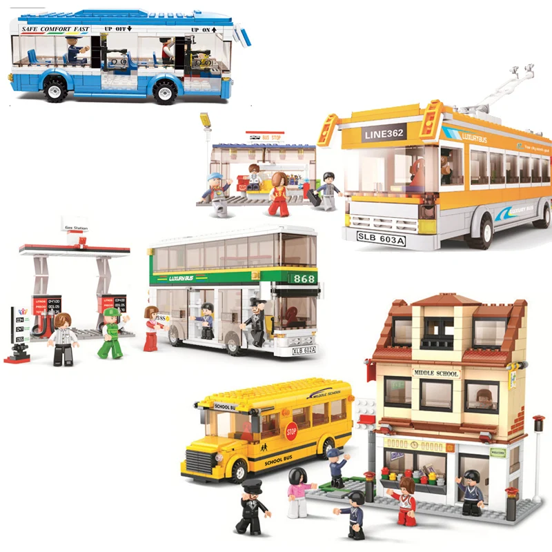 SLuban City Series Bus Educational Toy Children's Assembled Car Model Building Block Minifigures Toy Children Gifts for Kids
SLuban City Series Bus Educational Toy Children's Assembled Car Model Building Block Minifigures Toy Children Gifts for Kids