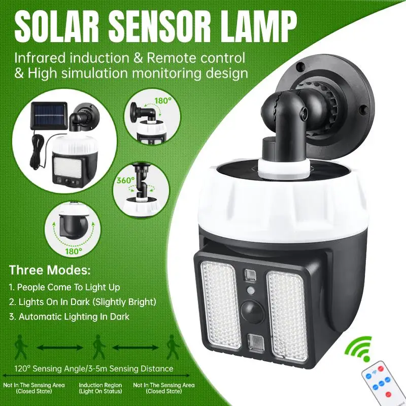 Motion Sensor Pir Outdoor Solar Light Body Sensor Waterproof Pir Motion Sensor Remote Control Lighting Security Virtual Camera
Motion Sensor Pir Outdoor Solar Light Body Sensor Waterproof Pir Motion Sensor Remote Control Lighting Security Virtual Camera
