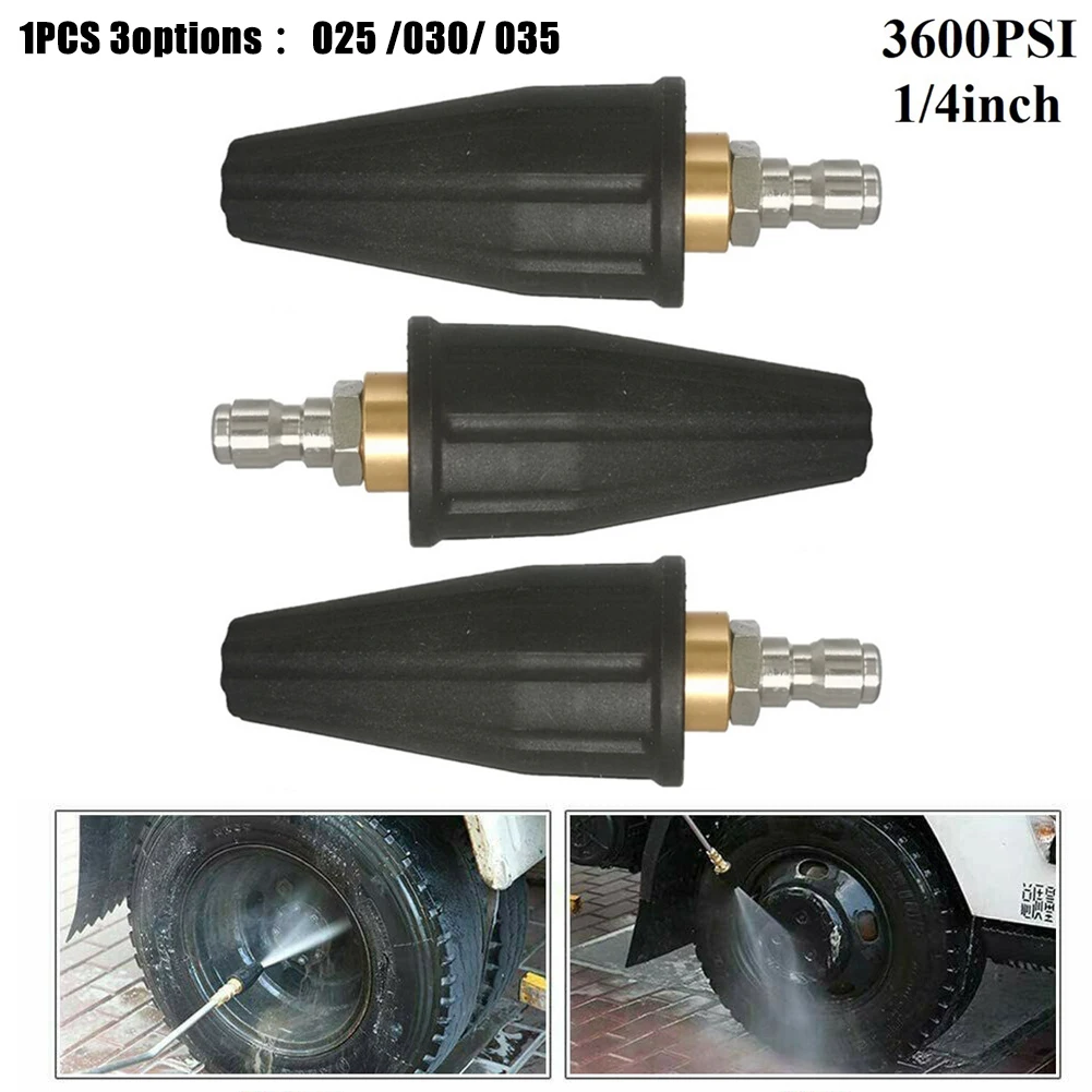 High Pressure Washer Rotating Turbo Nozzle 3600PSI 2.5-3.5GPM 1/4" Quick Connect For Cleaning Heavily Soiled Bricks
High Pressure Washer Rotating Turbo Nozzle 3600PSI 2.5-3.5GPM 1/4" Quick Connect For Cleaning Heavily Soiled Bricks