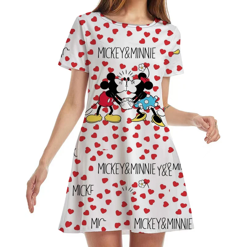 2022 Summer New Disney Minnie Mickey Loose Short Sleeve Round Neck Dress Sexy Club Women's Knee Length Mini Dress Y2K 
2022 Summer New Disney Minnie Mickey Loose Short Sleeve Round Neck Dress Sexy Club Women's Knee Length Mini Dress Y2K