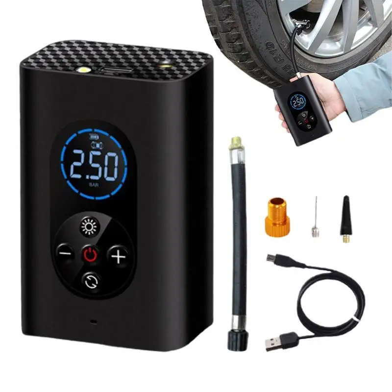 Portable Car Air Compressor Wireless Tire Inflator Air Pump 150PSI Auto Air Pump For Car Motorcycle Balls LED Light Tire Pump
Portable Car Air Compressor Wireless Tire Inflator Air Pump 150PSI Auto Air Pump For Car Motorcycle Balls LED Light Tire Pump