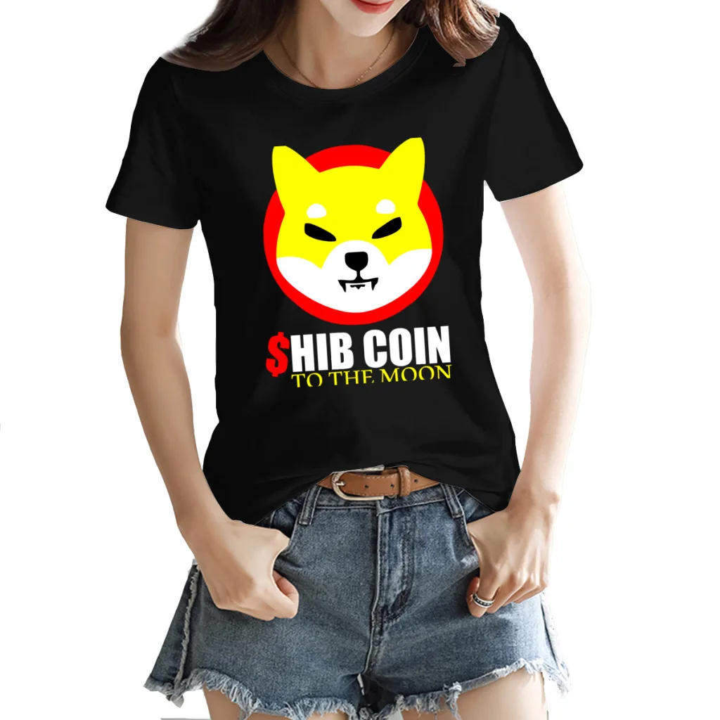 Shiba Inu Token Crypto Shib Coin To The Moon Cryptocurrency Women's T-shirt Classic Black Humor Graphic Tees Tops European Size 
Shiba Inu Token Crypto Shib Coin To The Moon Cryptocurrency Women's T-shirt Classic Black Humor Graphic Tees Tops European Size