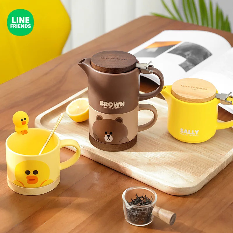 Line Friends Teapot Kawaii Student Ceramics Cup Set Household Make Tea High Capacity Glass Stoup Brown Bear Cony Parents Gift
Line Friends Teapot Kawaii Student Ceramics Cup Set Household Make Tea High Capacity Glass Stoup Brown Bear Cony Parents Gift