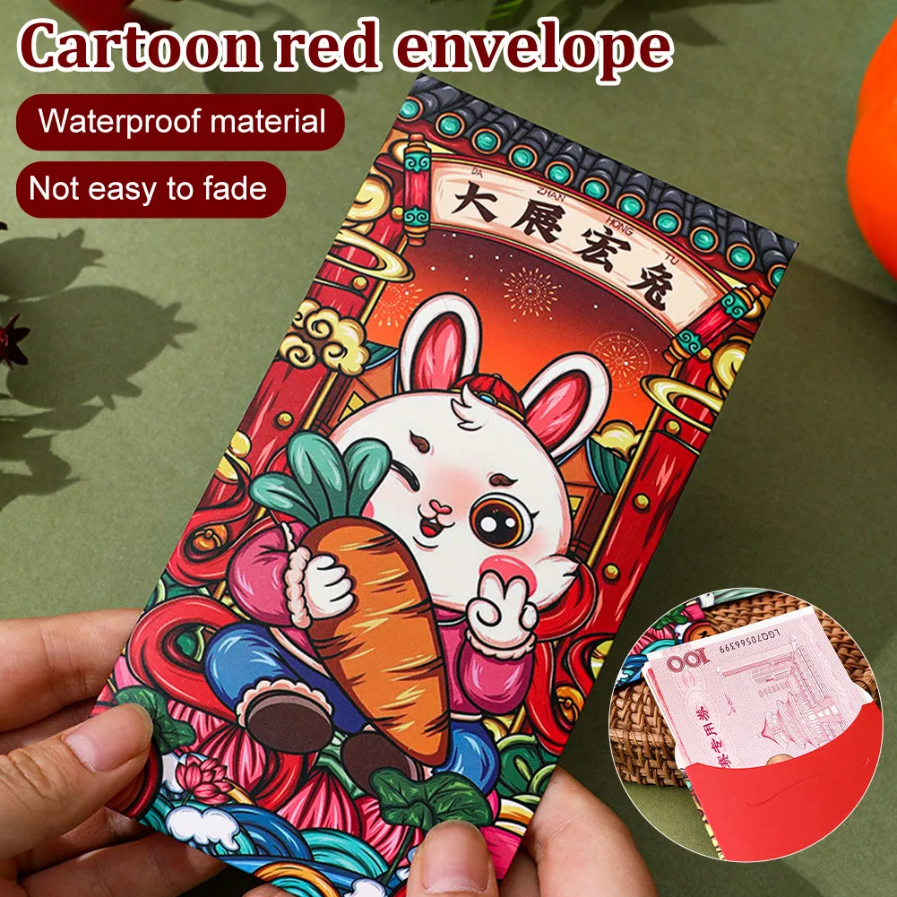 2023 Year Of The Rabbit Cartoon Red Envelopes Chinese New Year Red Packets Spring Festival Hongbao Wedding Gift Mini Money Bag
2023 Year Of The Rabbit Cartoon Red Envelopes Chinese New Year Red Packets Spring Festival Hongbao Wedding Gift Mini Money Bag