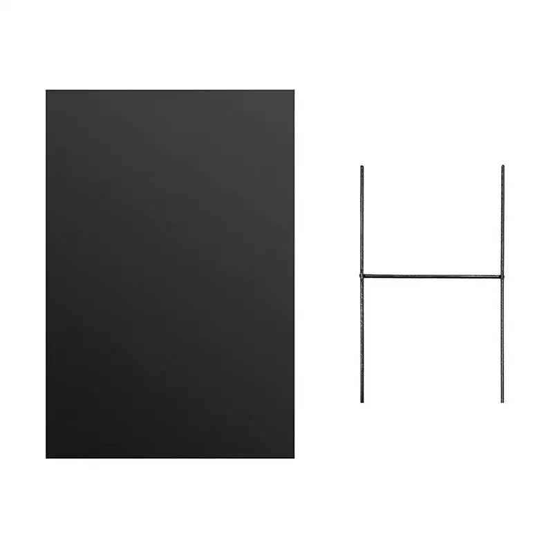 2 PCS Blank Yard Signs With H Metal Stakes Black Corrugated Lawn Sign For Outdoor Garage Sales Parties Businesses Construction
2 PCS Blank Yard Signs With H Metal Stakes Black Corrugated Lawn Sign For Outdoor Garage Sales Parties Businesses Construction