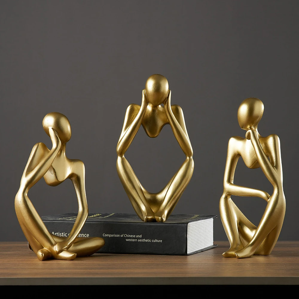 Resin Home Decoration Office Accessories for Nordic Living Room Study Figures Funiture Salon Abstract Ornaments Thinker Statue
Resin Home Decoration Office Accessories for Nordic Living Room Study Figures Funiture Salon Abstract Ornaments Thinker Statue