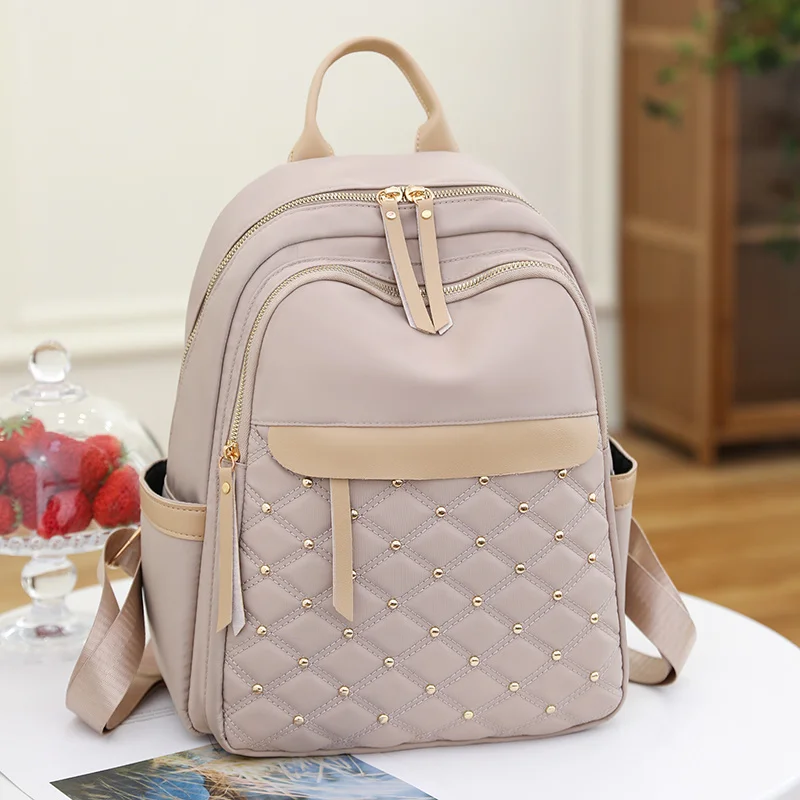 Oxford Nylon Women's Backpack With Rivat Large Capacity Woman's Bag 2023 New Trend Travel s For Teenage Girls
Oxford Nylon Women's Backpack With Rivat Large Capacity Woman's Bag 2023 New Trend Travel s For Teenage Girls