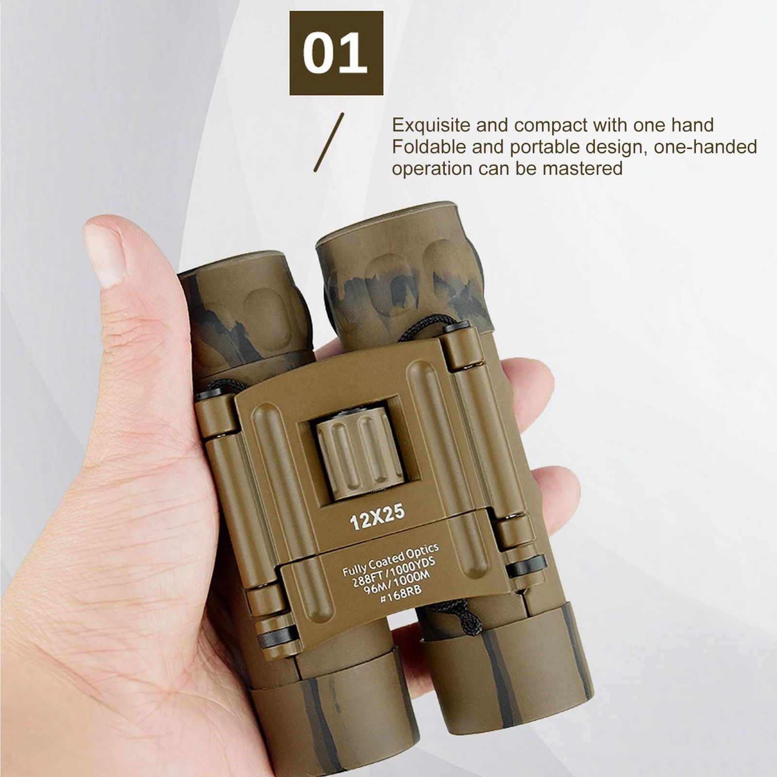 12×25 Telescope Mini Outdoor Portable Folding Binoculars Hunting Optical Camo Binoculars Folding Mini BAK4 FMC Optics
12×25 Telescope Mini Outdoor Portable Folding Binoculars Hunting Optical Camo Binoculars Folding Mini BAK4 FMC Optics