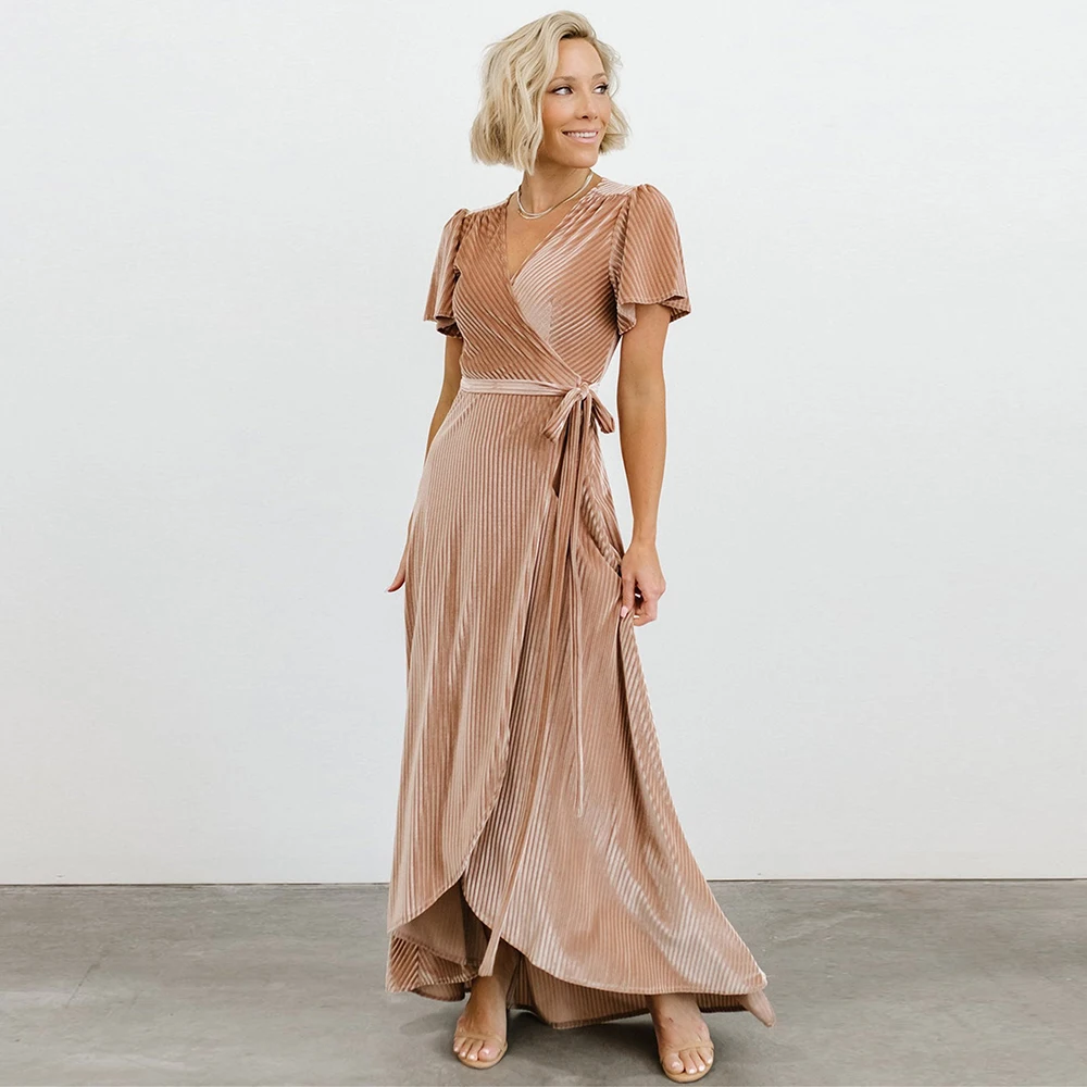 2022 New Women Summer Long Solid Dress Short Sleeve V-Neck Ankle-Length Casual Wear Night Party Dress Clothes
2022 New Women Summer Long Solid Dress Short Sleeve V-Neck Ankle-Length Casual Wear Night Party Dress Clothes