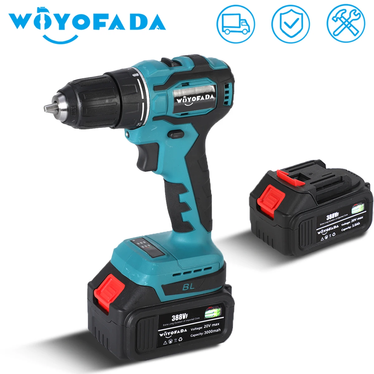 Cordless Electric Screwdriver Rechargeable Cordless Impact Drill Power Driver Tools Electric Hand Drill for Makita 18V Battery
Cordless Electric Screwdriver Rechargeable Cordless Impact Drill Power Driver Tools Electric Hand Drill for Makita 18V Battery
