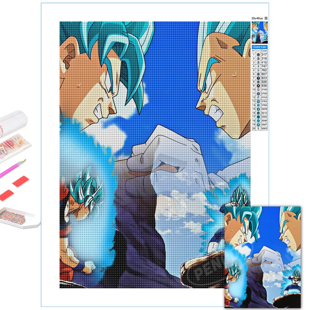 Vegeta Full Round Drill Embroidery 5D DIY Diamond Painting Japan Anime Kits Cross Stitch Dragon Ball Goku Picture Boy Home Decor
Vegeta Full Round Drill Embroidery 5D DIY Diamond Painting Japan Anime Kits Cross Stitch Dragon Ball Goku Picture Boy Home Decor