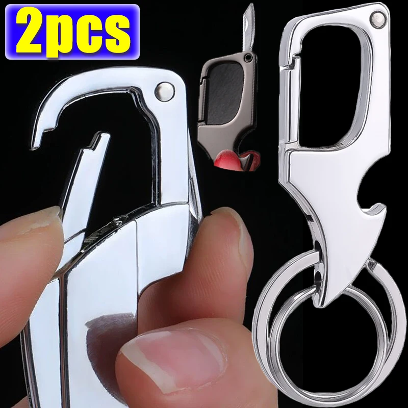 2/1pcs Multifunctional Keychains for Bottles Opener Metal Foldable Key Rings Holders Classic Durable Car Key Buckles Tools
2/1pcs Multifunctional Keychains for Bottles Opener Metal Foldable Key Rings Holders Classic Durable Car Key Buckles Tools